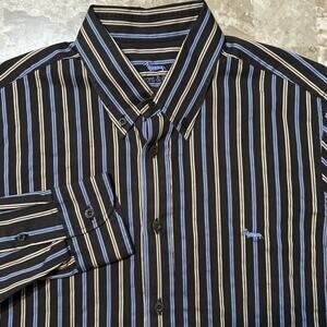 Men's Black Striped Shirt